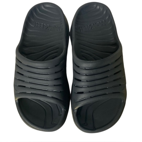 Hoka One One Black Slide Sandals with Ventilation - Picture 1 of 8
